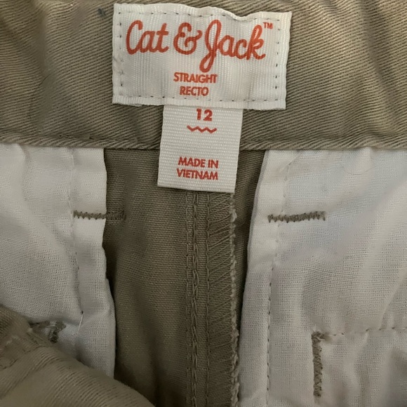 Boy’s Cat & Jack Khaki Uniform Pants - Picture 2 of 3